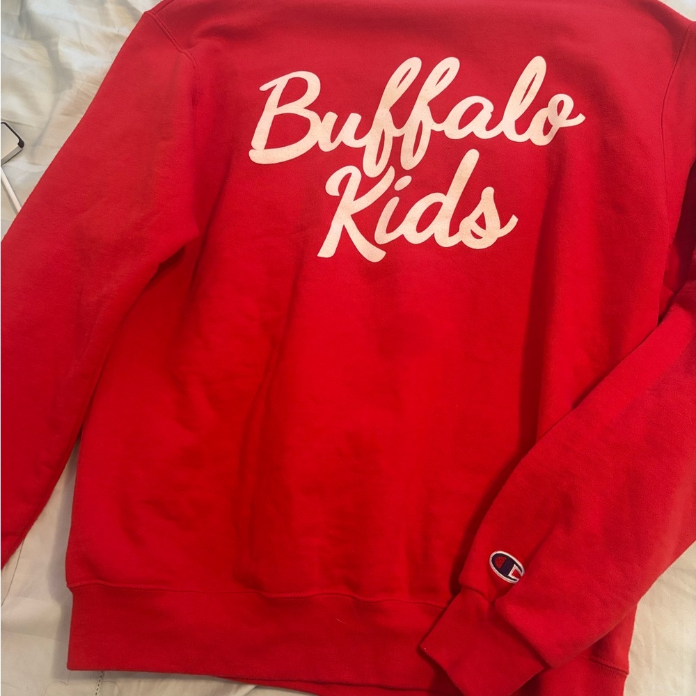 Westside Gunn Champion Red Buffalo Kids Sweatshirt 187